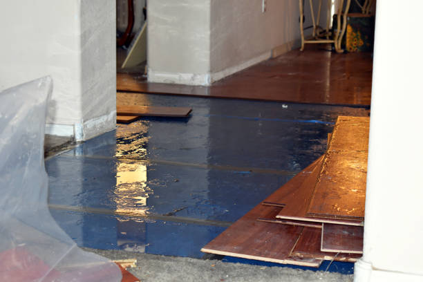 Professional Sewage Cleanup technician working in Baldwin Place, NY